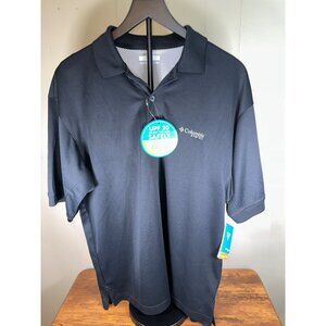 Men’s Columbia Black Polo size Small with Four Roses Bourbon NWT